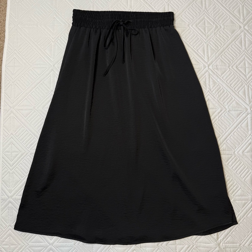 A New Day Black Midi Skirt Size XS